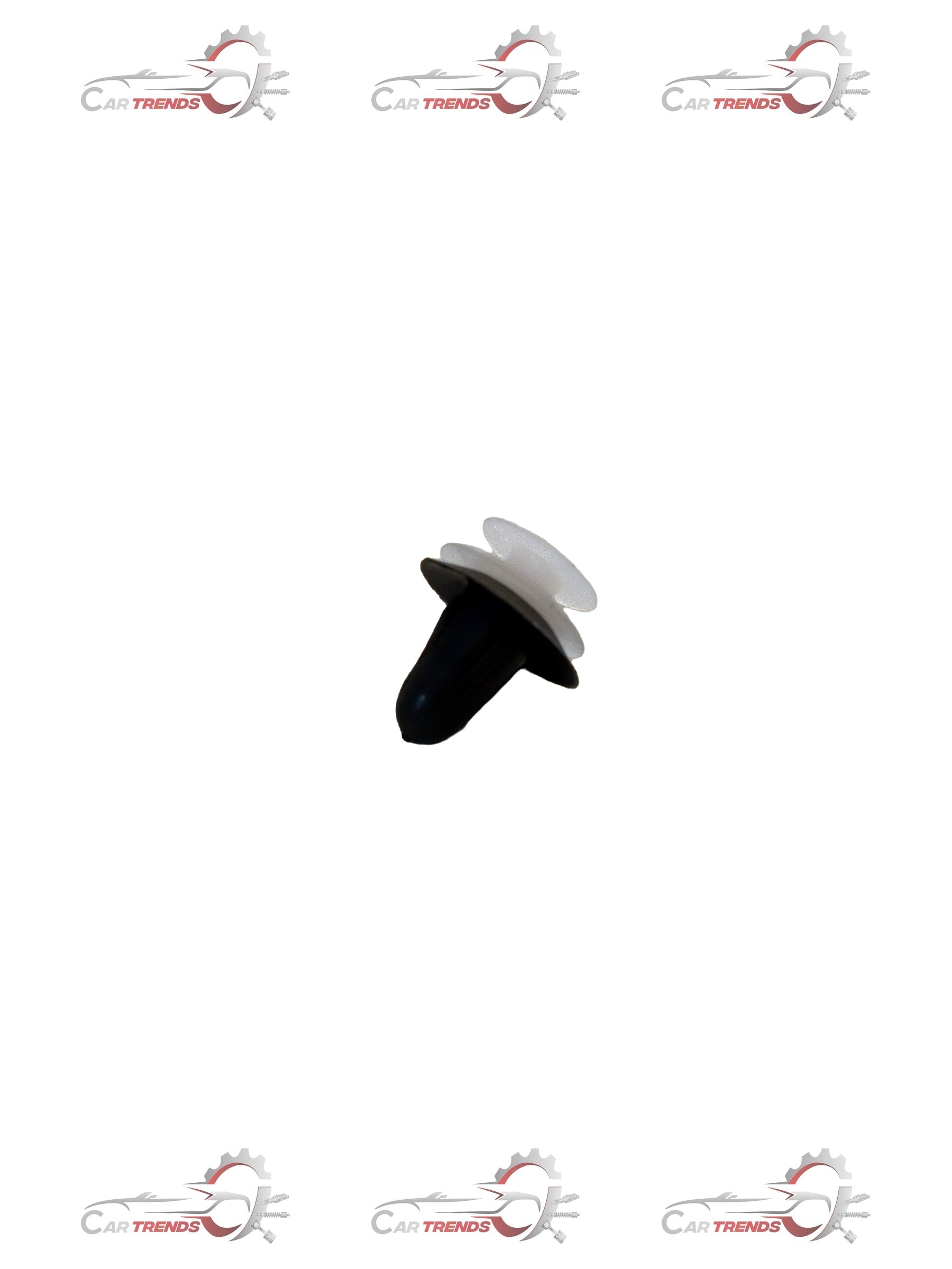 Maruti Suzuki clip door trim part 09409M08L06 installed on a vehicle door, showing the black plastic clip with mounting points.