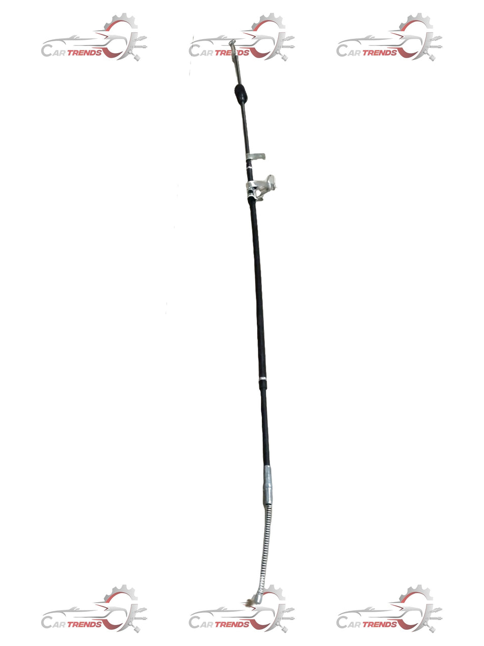 Maruti Suzuki Wagon R cable parking brake lever on the left side, car part with black handle and metal components.