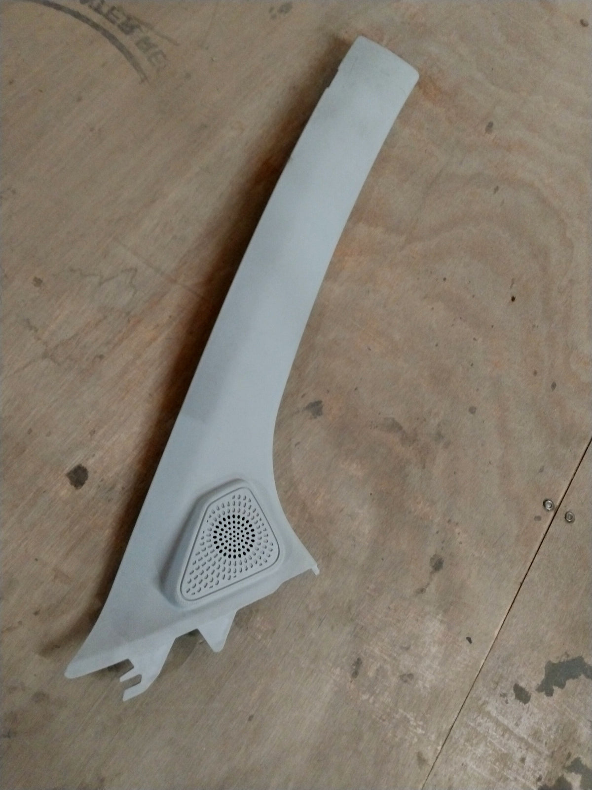 CarTrends upper right A-pillar trim for Tata Tiago and Tigor, spare part, shown in black with textured finish.