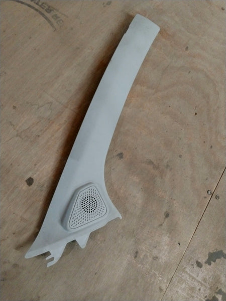 CarTrends upper right A-pillar trim for Tata Tiago and Tigor, spare part, shown in black with textured finish.
