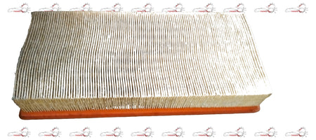 Tata Aria air filter showing clean, rectangular filter element with pleated design for vehicle air filtration.