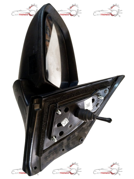 Hyundai Grand I10 outside left side mirror by CarTrends, showing the mirror and mounting base for vehicle replacement.