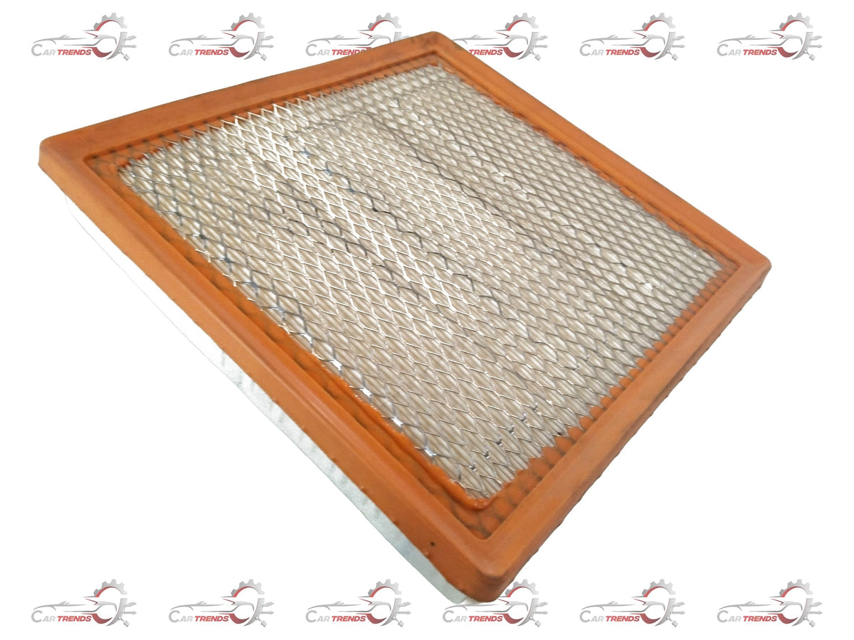 TATA Nexon air filter element assembly, spare parts image showing clean filter with plastic frame and filter media.