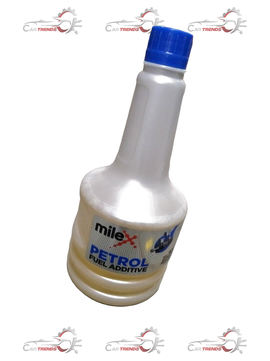 CarTrends Milex Petrol Fuel Additive 200ml bottle, suitable for Swift, Hyundai i20, City, Nexon, and Innova vehicles.