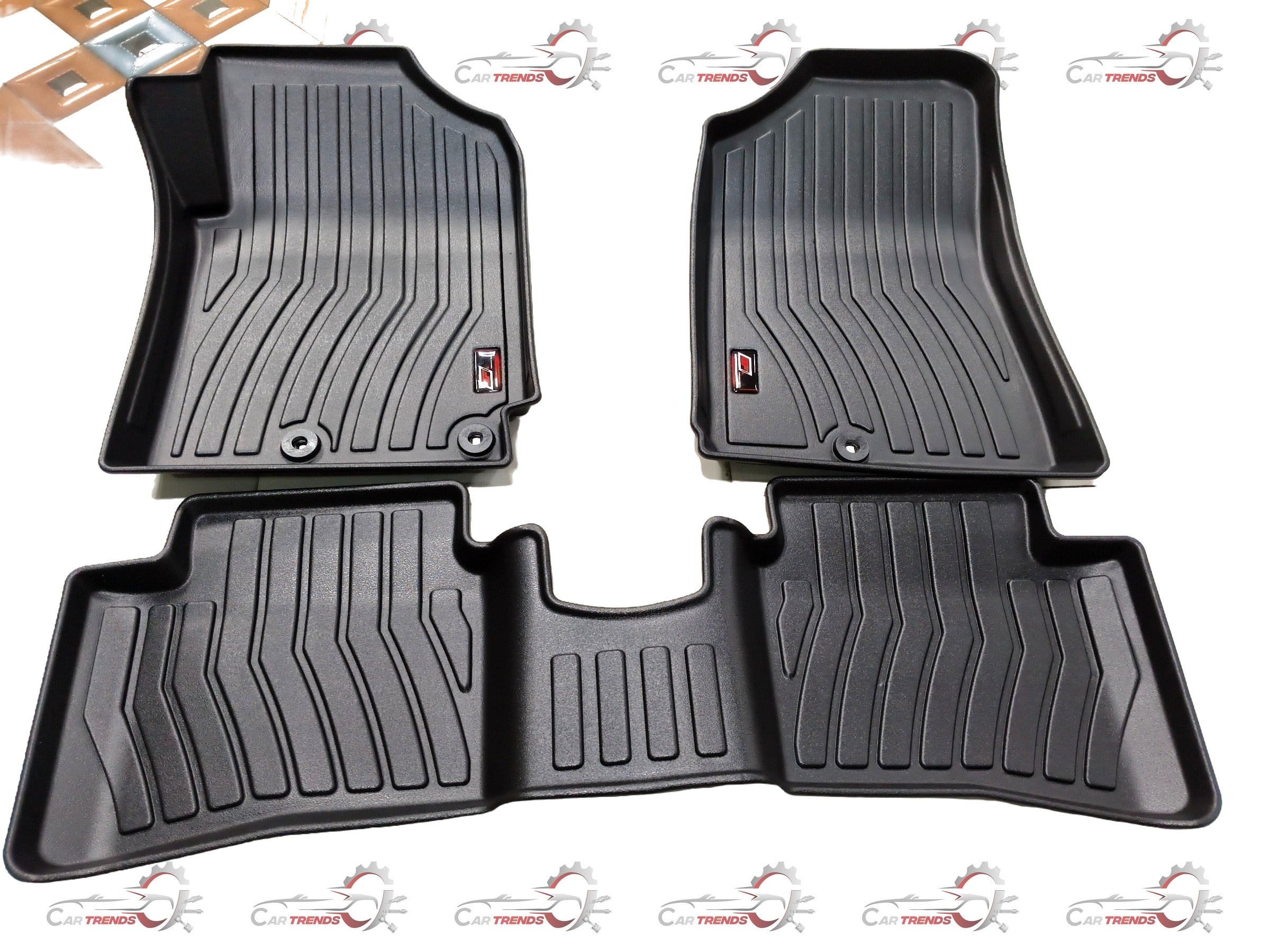 Gfx Lifelong Mats I-20 Elite 2018 onwards floor mat, black rubber with textured surface for vehicle interior protection