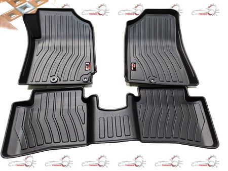 Gfx Lifelong Mats I-20 Elite 2018 onwards floor mat, black rubber with textured surface for vehicle interior protection