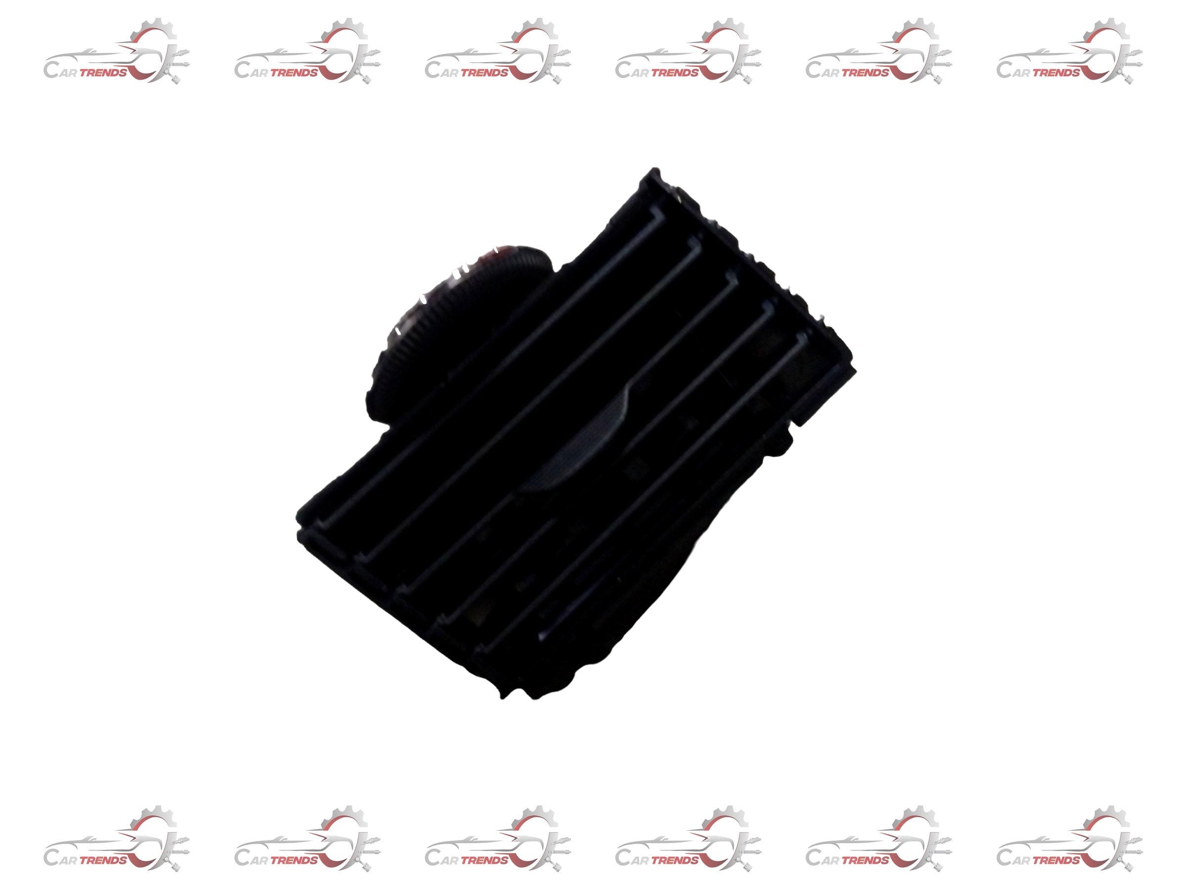 Maruti Suzuki side vent louver for vehicle, showing black plastic louver with slats and mounting features.