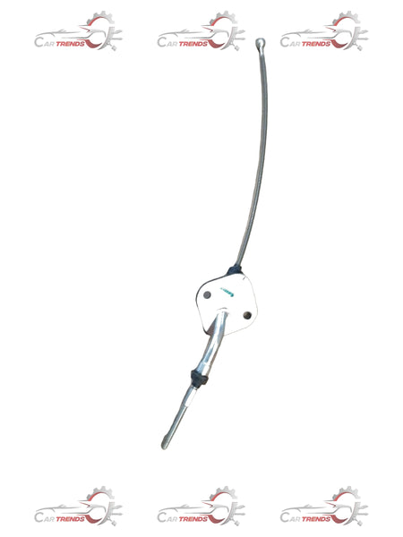 Front parking brake cable assembly for Mahindra Scorpio, part #0605BAA02841N, showing the cable and connector components.