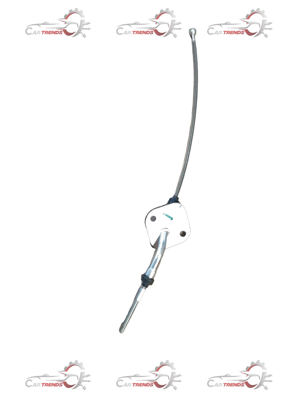 Front parking brake cable assembly for Mahindra Scorpio, part #0605BAA02841N, showing the cable and connector components.