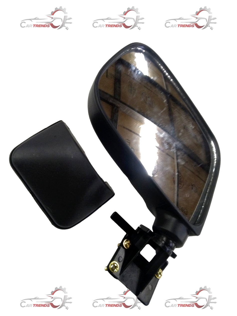 CarTrends Wagon R Type 2 left side aluminium outside rear view mirror for car, showing the reflective mirror surface and mounting bracket.