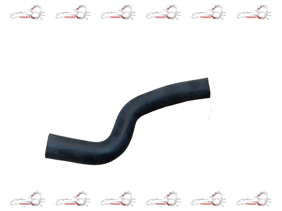 Maruti Suzuki radiator inlet hose for Celerio, showing the black rubber hose with metal clamps and connection ends.