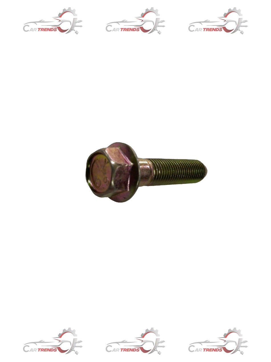 CarTrends hexagon flange bolt for Chevrolet Optra, close-up of the durable metal fastener with flange and hex head.