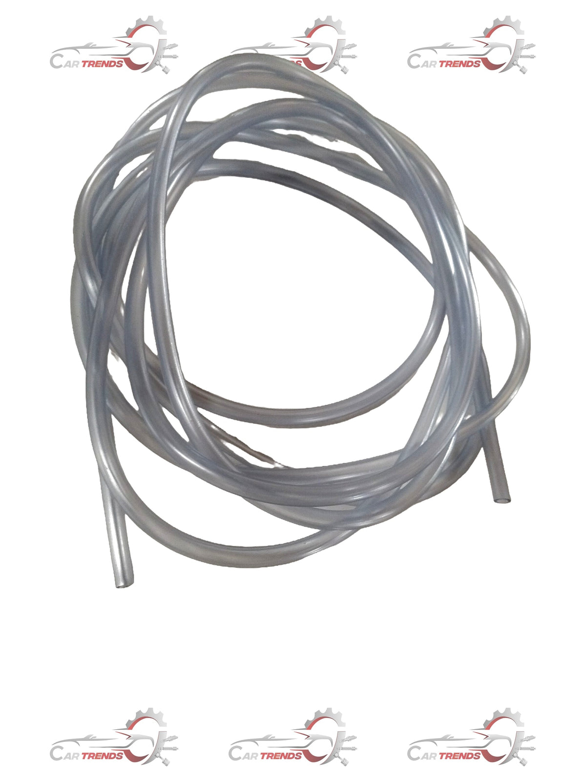 CarTrends Swift Dezire water pipe hose spare part, close-up view showing black rubber hose with metal fittings.