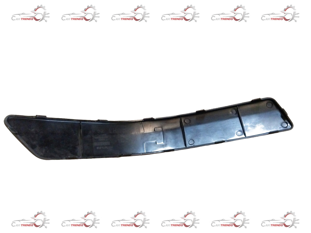 Hyundai Santro front left molding bumper protector, spare part, designed to shield the bumper area from damage.