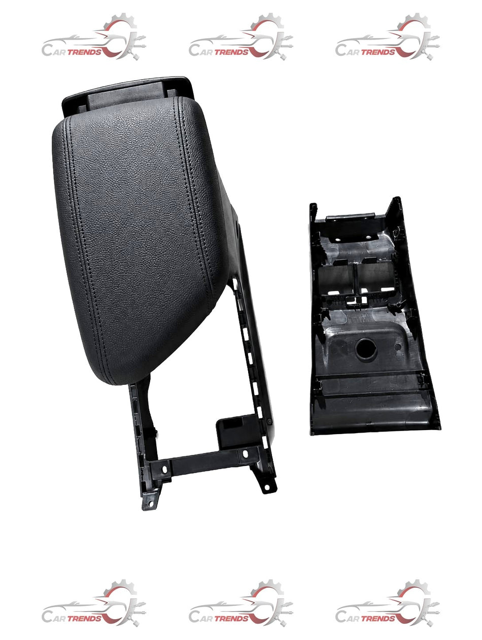 Maruti Suzuki Breeza arm rest accessory, shown in close-up with textured surface and mounting points for interior comfort.