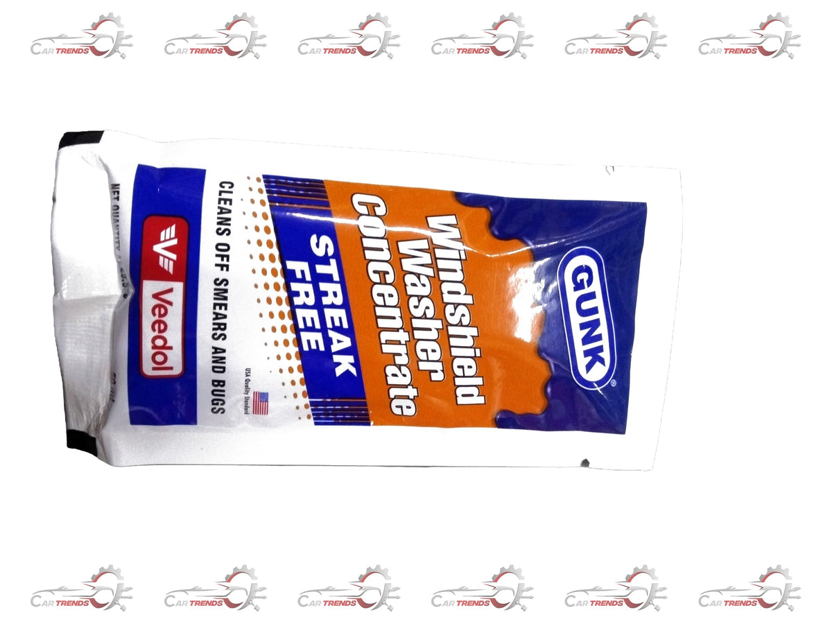 GUNK M506 windshield cleaner from CarTrends, showing a spray bottle with label and nozzle for automotive glass cleaning.
