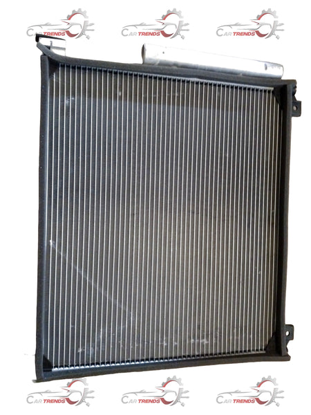 Maruti CarTrends AC condenser for WagonR 3rd Gen and Celerio 2nd Gen petrol and CNG models, shown in close-up view.