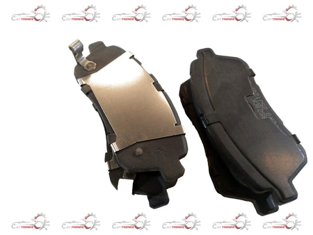CarTrends brake pad for Ertiga new model, spare parts image showing the replacement brake pad with detailed friction surface.