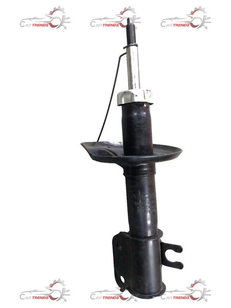 Front left damper assembly absorber strut for Chevrolet Spark by CarTrends, showing the metallic shock absorber with mounting components.