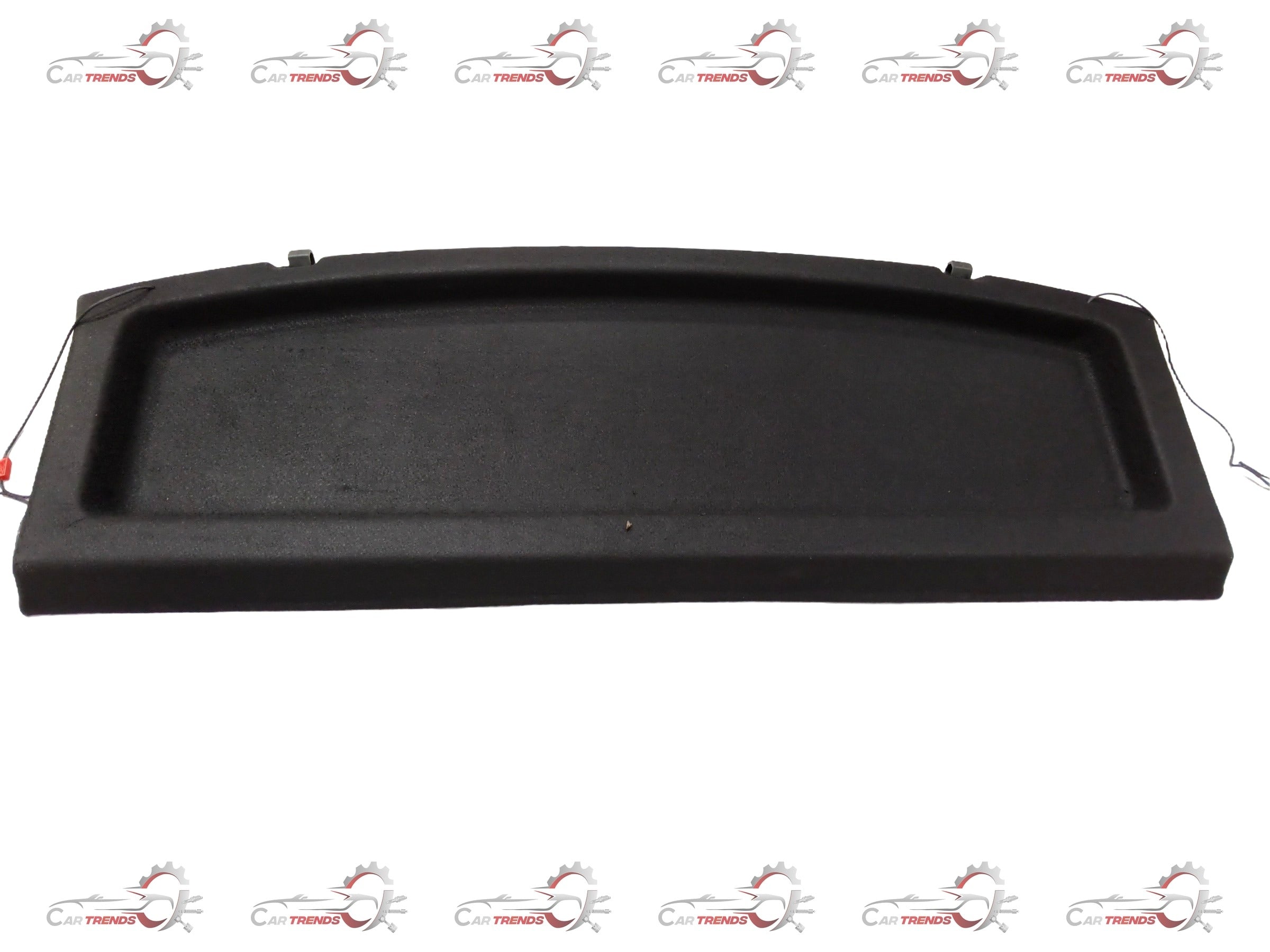 Black parcel tray for i20 2020 model by Gfx, showing the fitted tray inside the vehicle's cargo area.