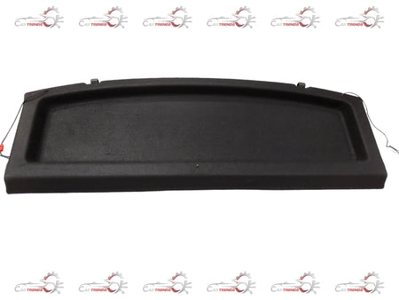 Black parcel tray for i20 2020 model by Gfx, showing the fitted tray inside the vehicle's cargo area.