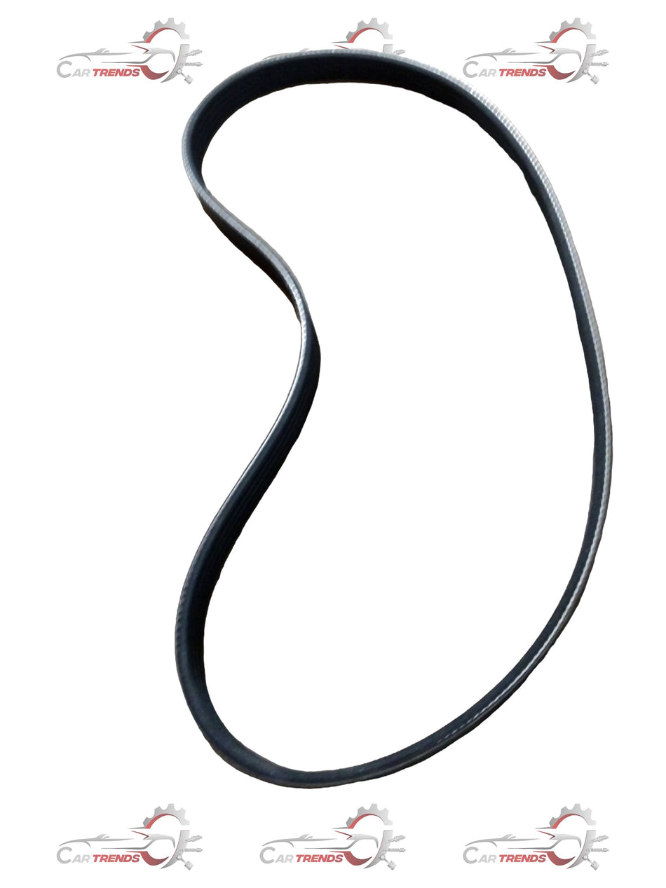 Maruti Suzuki fan belt for Eeco facelift 2022+ petrol and CNG models, showing the rubber belt with pulleys and tensioner.