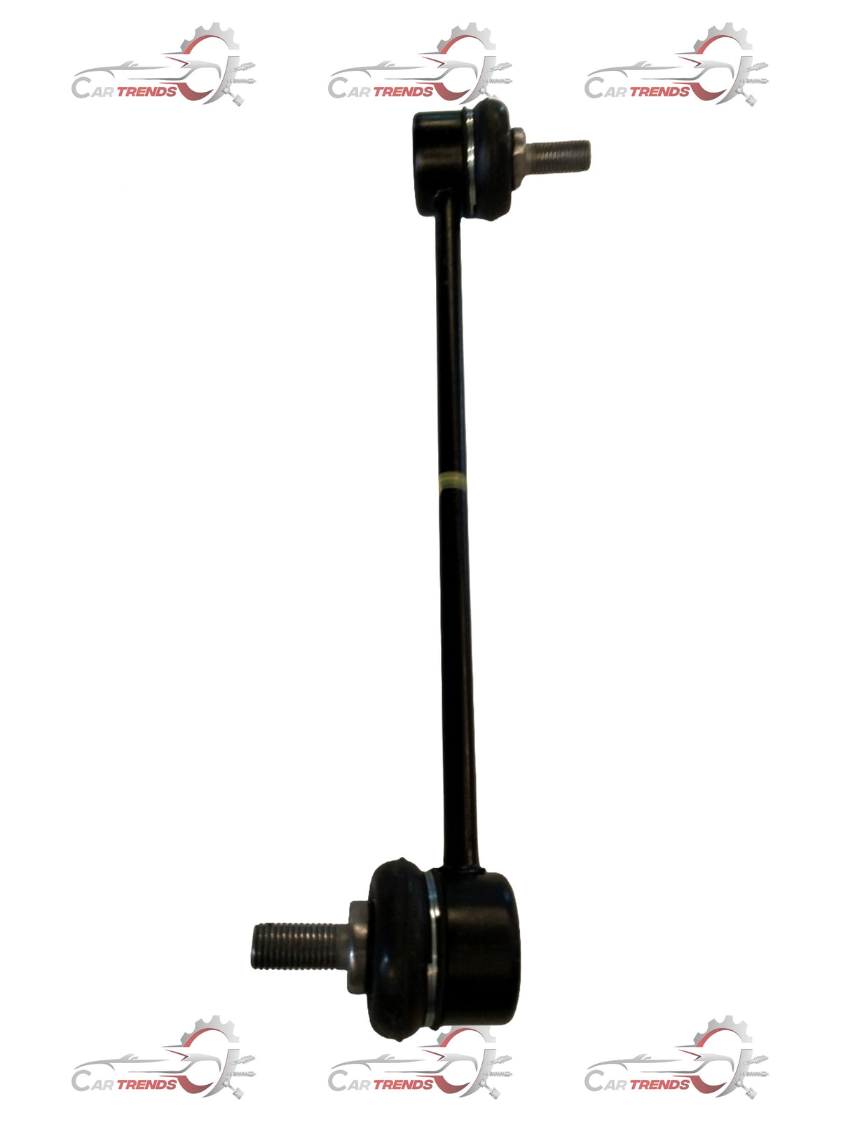 Hyundai i10 front link assembly stabilizer spare part by CarTrends, shown in image with metal component and mounting points