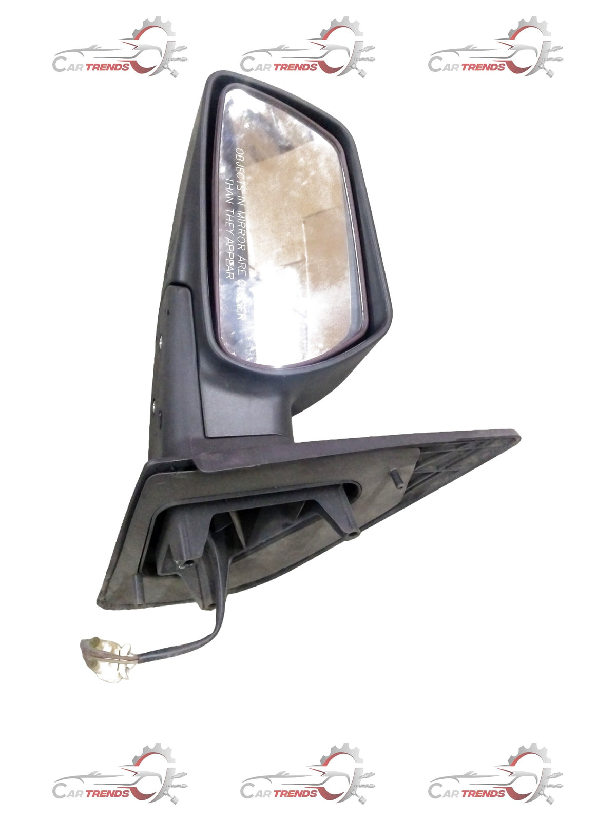 CarTrends Chevrolet Enjoy outside view rear left side mirror assembly, LH side, for replacement or repair.