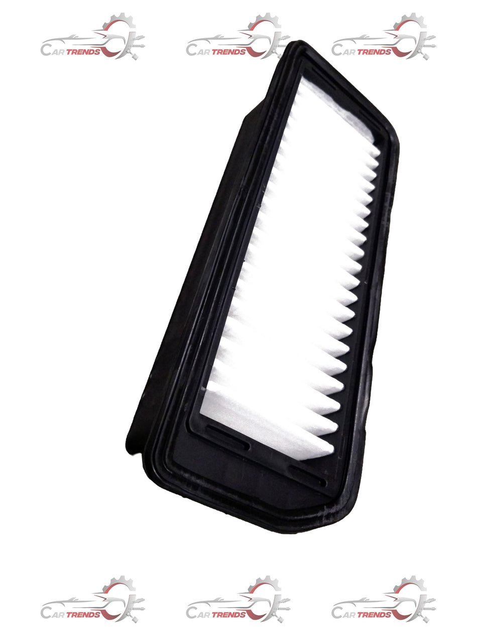 CarTrends air filter for Alto K10 and Zen Estilo, showing a close-up of the black replaceable filter element