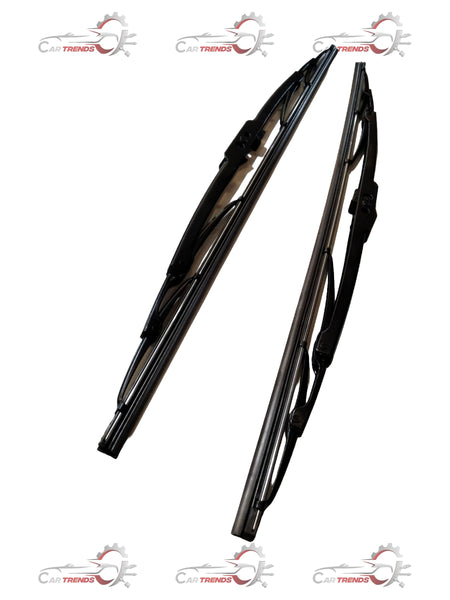 CARTRENDS 20-inch wiper blade for all cars, showing the rubber blade and metal frame with attachment mechanism.