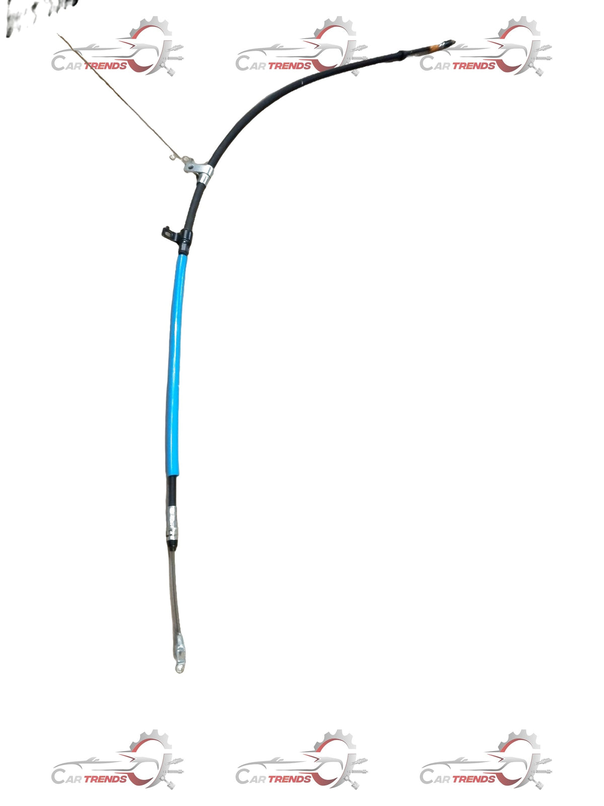 Mahindra Scorpio left rear parking brake cable assembly, part #0605BAB02691N, showing the cable and connector on a white background.