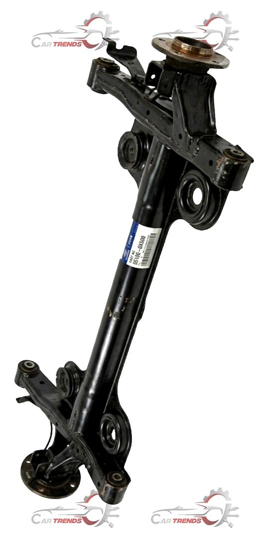 Hyundai Dead Axle for I10, part #551000X500, showing the metal axle component with mounting points and built-in joints.