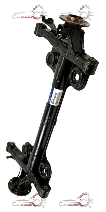 Hyundai Dead Axle for I10, part #551000X500, showing the metal axle component with mounting points and built-in joints.