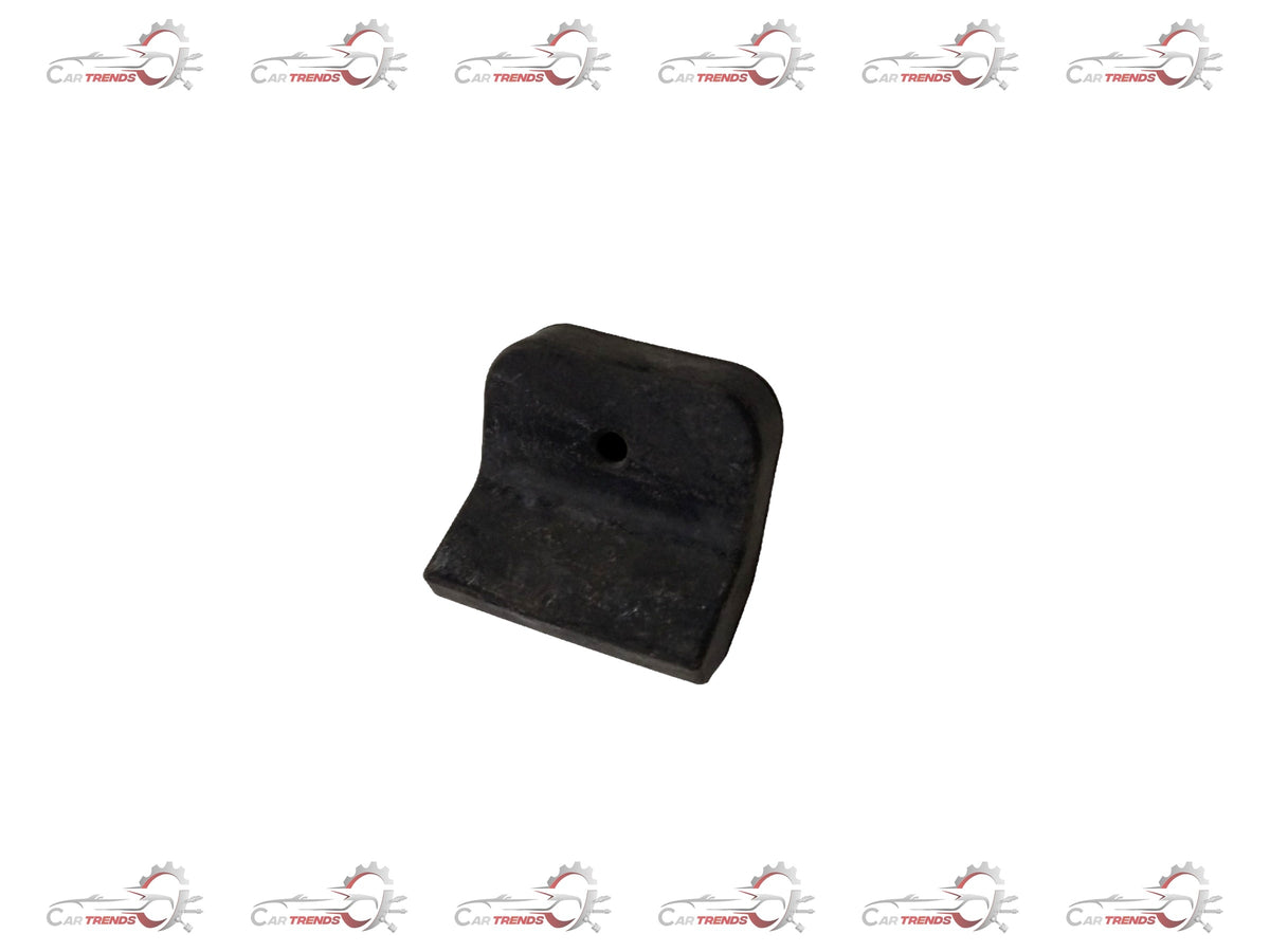 Chevrolet bumper hood stop part by General Motors, image showing the black plastic component for vehicle hood alignment.