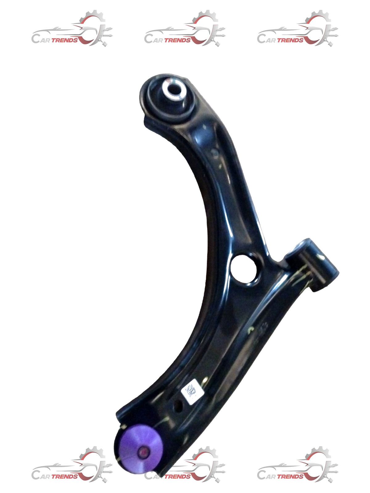Maruti Celerio suspension arm, right-hand side, automotive part by CarTrends, shown in a close-up image.