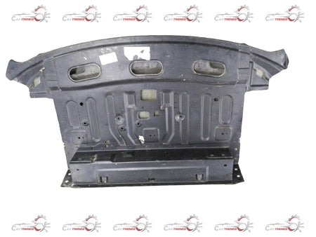 Nissan Sunny parcel shelf assembly by CarTrends, showing the black plastic shelf with mounting brackets for rear cargo area.