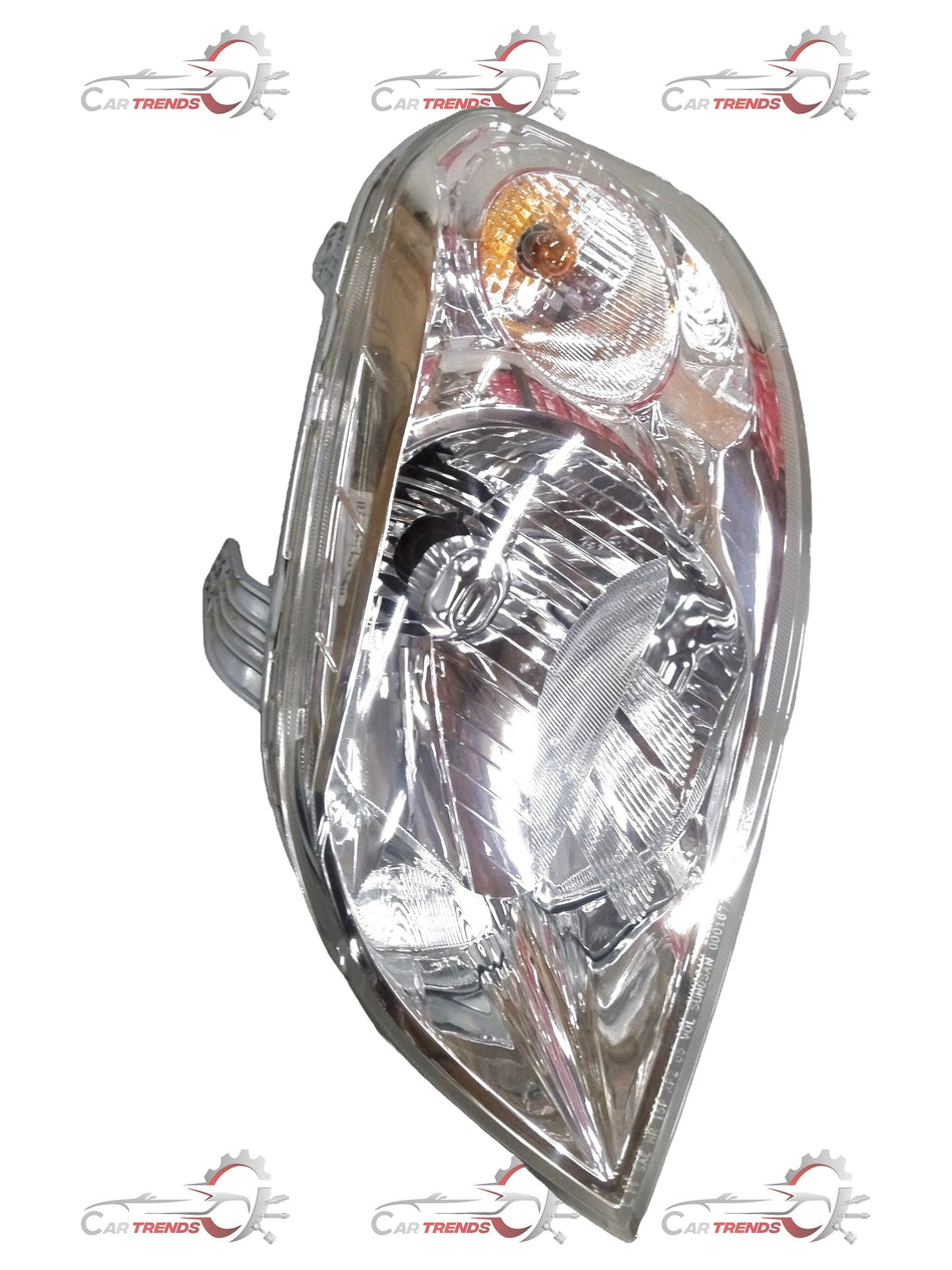 Chevrolet Aveo lamp head by General Motors, showing the car's headlight assembly with clear lens and mounting details.