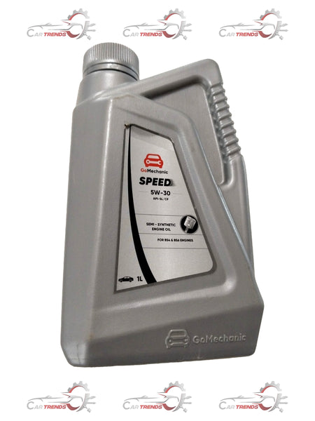 GOMECHANIC 5W30 SL grade car engine oil 1-liter pack, suitable for all car variants, shown in the image.