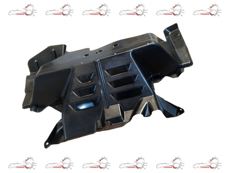 Maruti Suzuki COVERENGINE SPLASH 71431M77A04 engine splash guard, black plastic, designed for Maruti Suzuki vehicles.