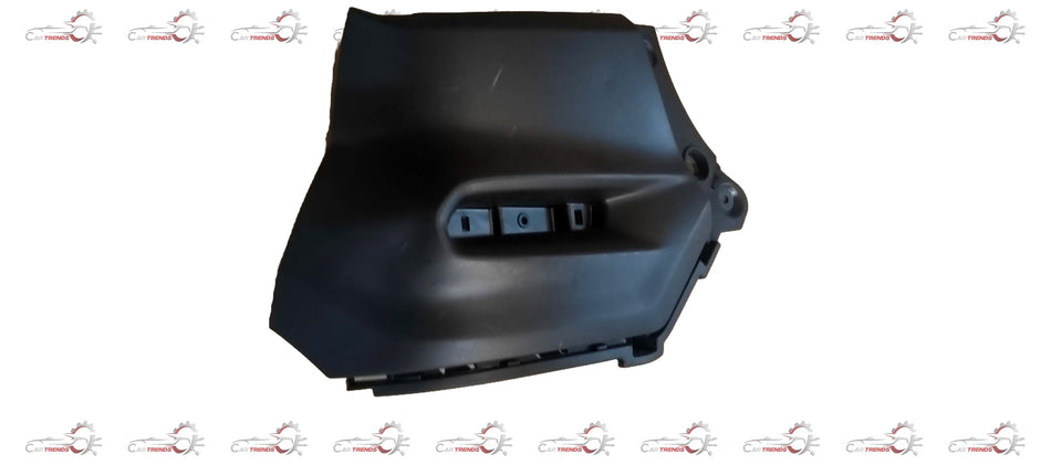 Maruti Suzuki S-Presso bumper for 2019+ petrol and CNG models, shown in black with mounting points and safety features.