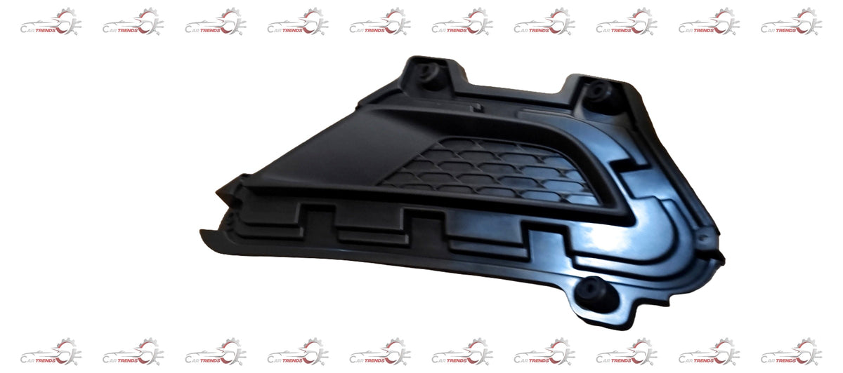 Hyundai I20 Active left side fog light cover by CarTrends, black plastic exterior with mounting details visible.