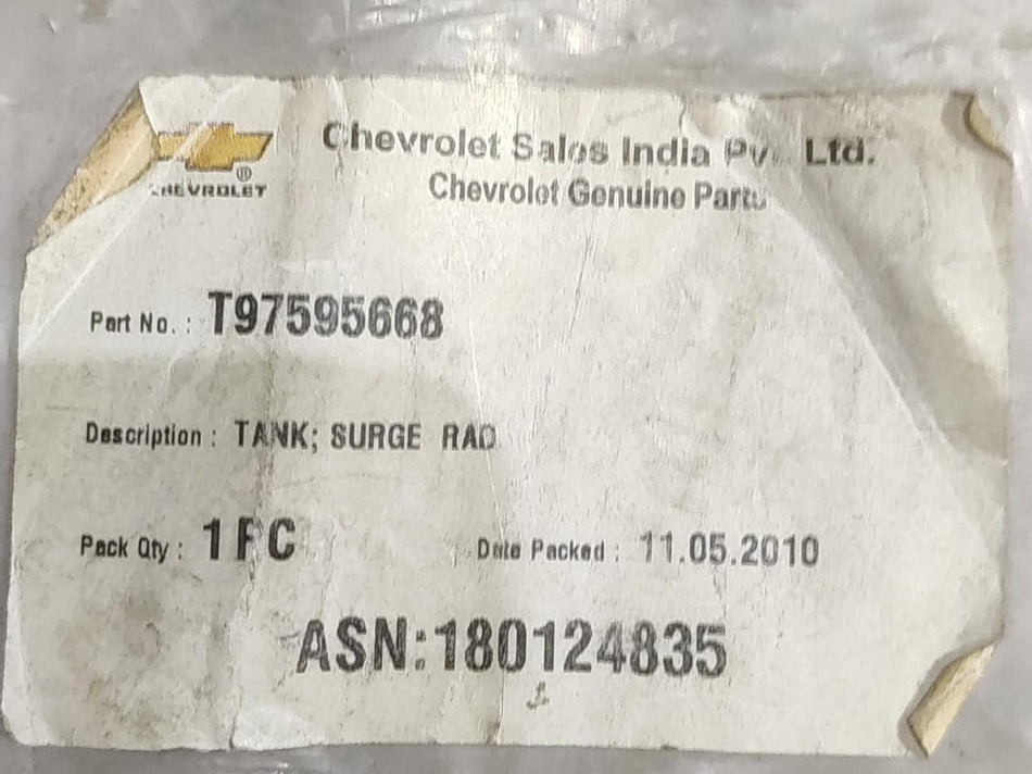 COOLANT BOTTLE TAVERA OLD MODEL T97595668