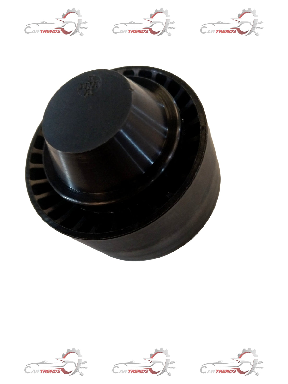 Ford spare parts pulley by CarTrends, #2S6Z8678A, showing a metal automotive component with grooves for belt alignment.