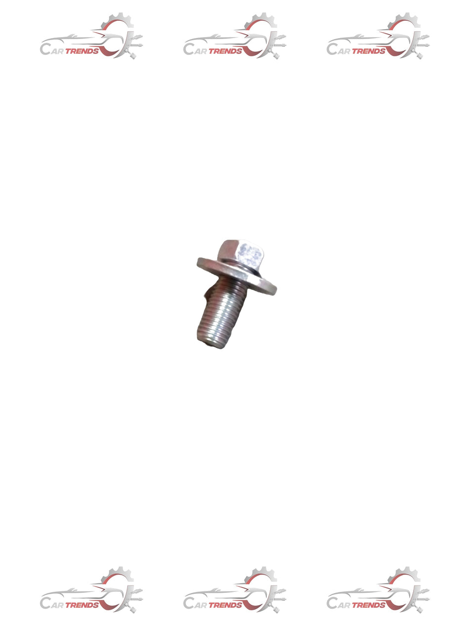 Honda bolt-washer, metal hardware component with bolt and washer arranged together, used for securing parts in machinery.