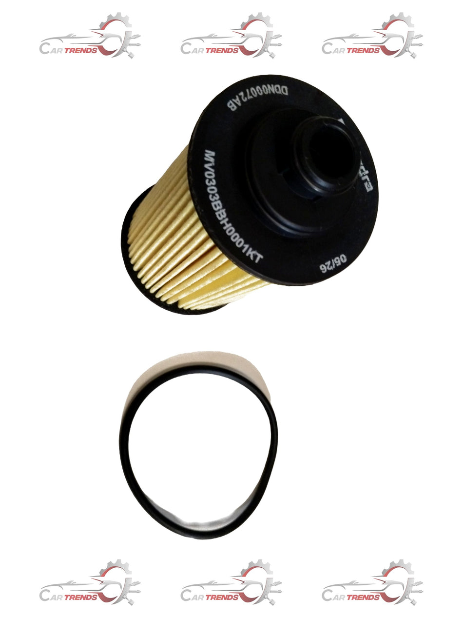 CarTrends oil filter for Bolero/Scorpio with O-ring, durable replacement part for efficient engine oil filtration.
