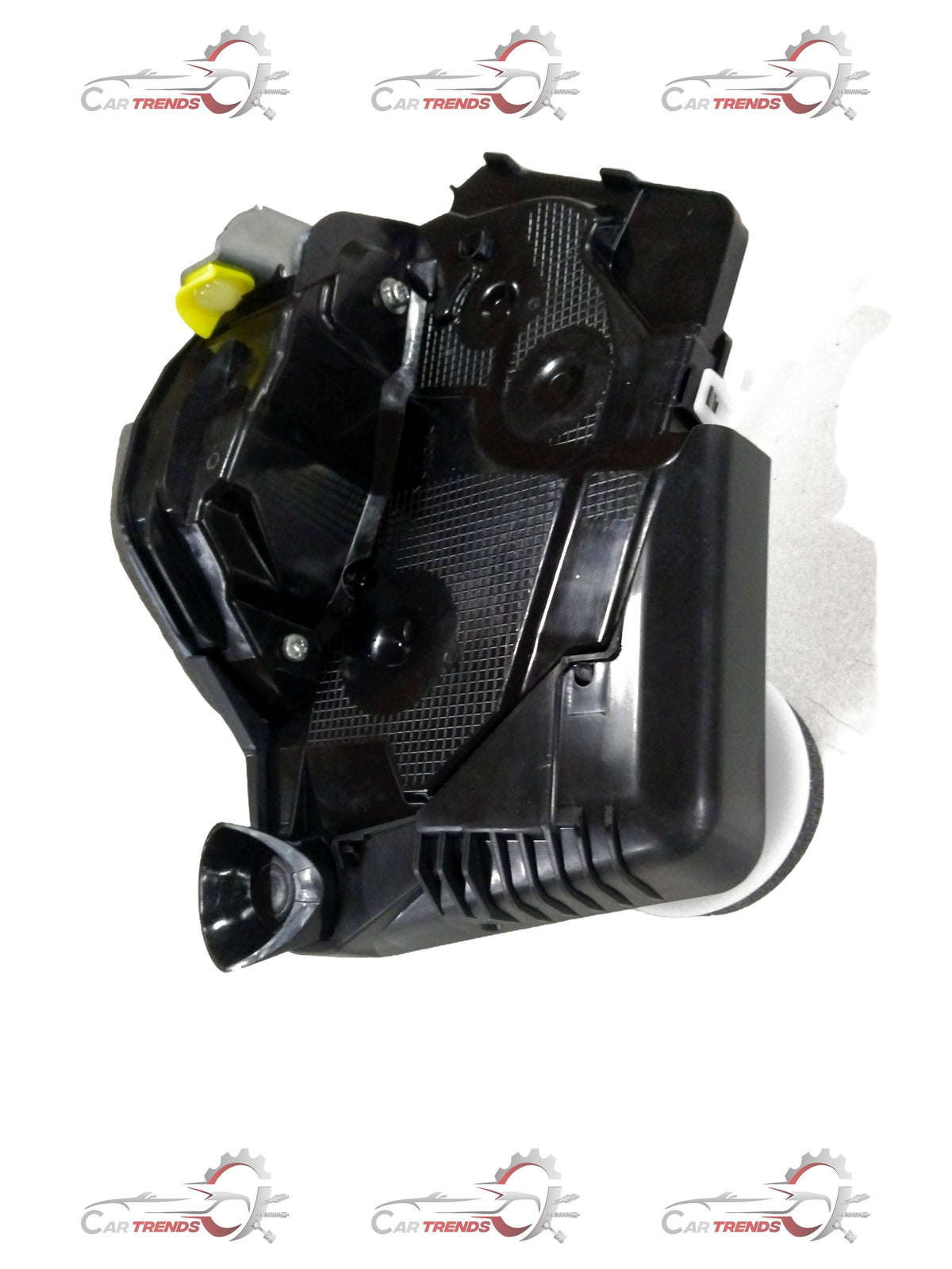 CarTrends city LH front door latch assembly showing the metal latch mechanism and mounting points.