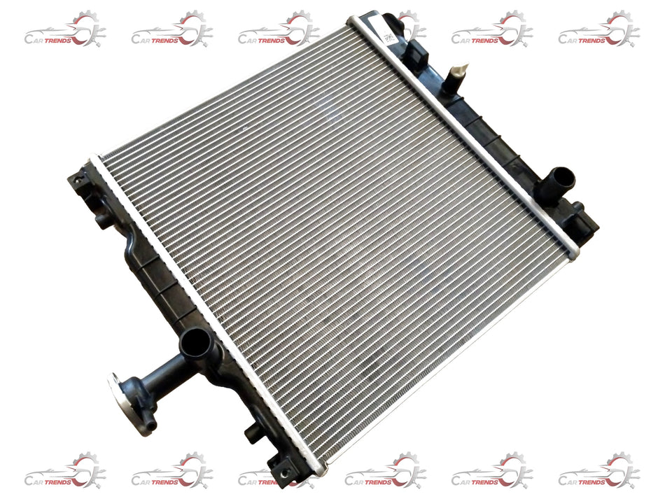 Maruti Suzuki Alto K10 2nd Gen radiator for petrol and CNG models, vehicle cooling component with brand logo visible.