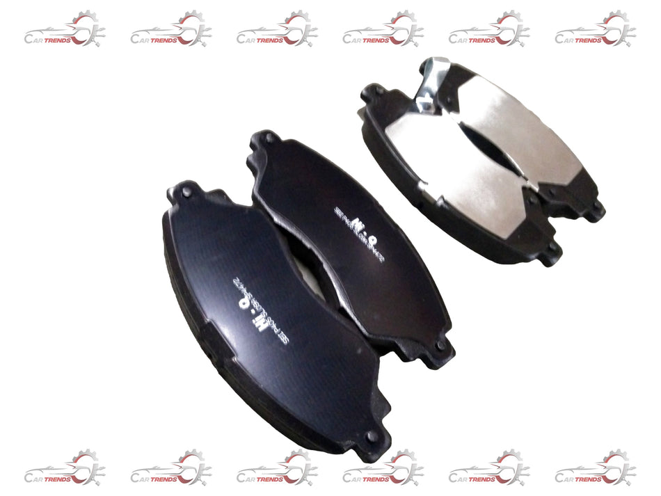 CarTrends front brake pad for Honda CITY 4, AMAZE, and BRIO models, showing a new brake pad with detailed metal backing and friction surface.