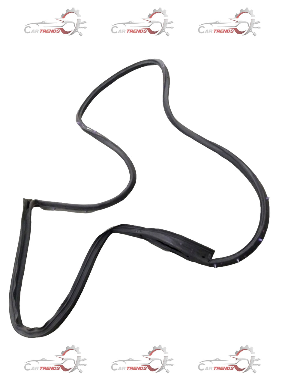 Rear door weatherstrip for Chevrolet Aveo, LH side, branded by General Motors, showing the black rubber seal on the door.