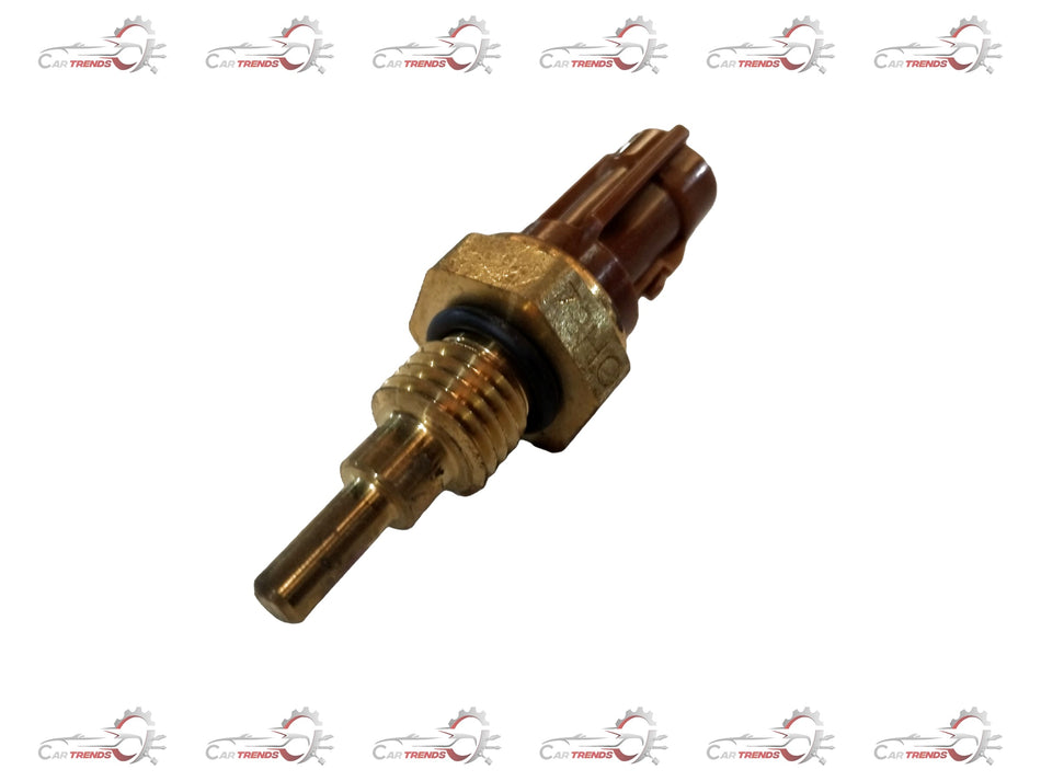 Maruti Suzuki water temperature sensor 13650M55K00, close-up of the electronic component with wiring and connectors.